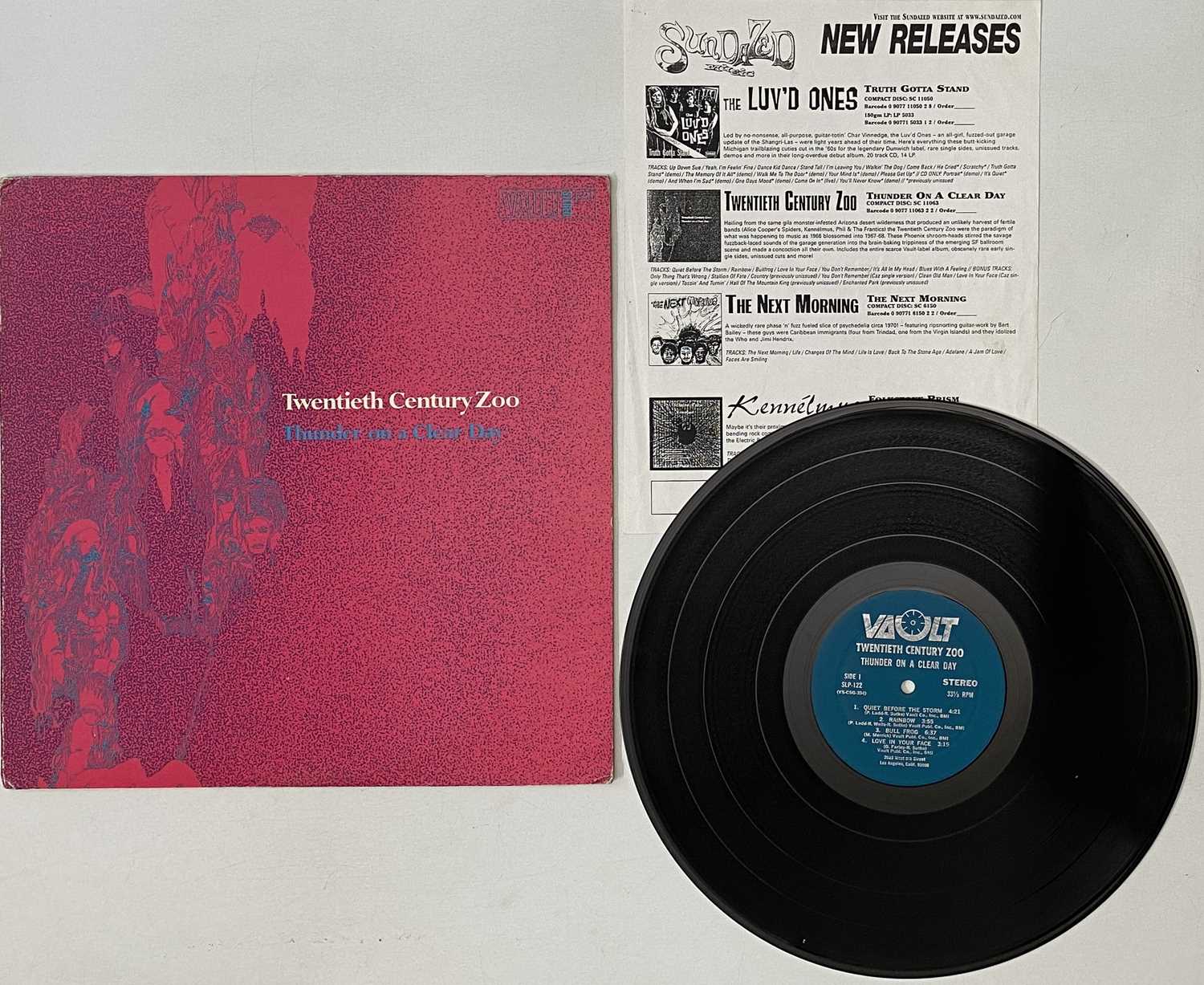 Lot 35 - TWENTIETH CENTURY ZOO - THUNDER ON A CLEAR DAY LP (US ORIGINAL - VAULT - SLP-122)