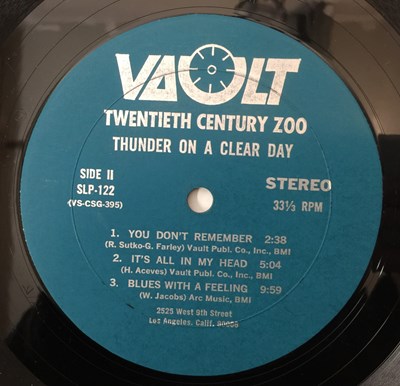 Lot 35 - TWENTIETH CENTURY ZOO - THUNDER ON A CLEAR DAY LP (US ORIGINAL - VAULT - SLP-122)