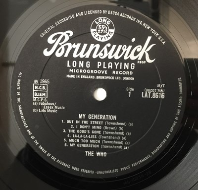Lot 41 - THE WHO - MY GENERATION LP (UK MONO ORIGINAL - BRUNSWICK - LAT.8616)