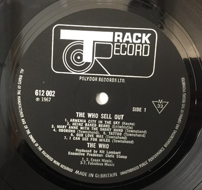 Lot 42 - THE WHO - THE WHO SELL OUT LP (UK ORIGINAL WITH POSTER - TRACK 612 002)