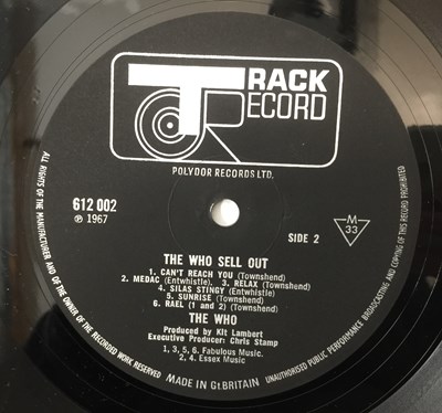 Lot 42 - THE WHO - THE WHO SELL OUT LP (UK ORIGINAL WITH POSTER - TRACK 612 002)