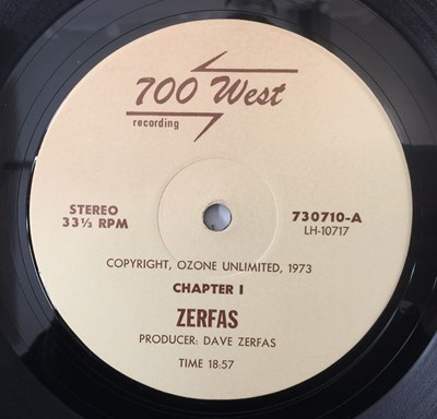 Lot 48 - ZERFAS - S/T LP (US ORIGINAL - 700 WEST - 730710)