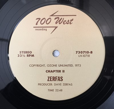 Lot 48 - ZERFAS - S/T LP (US ORIGINAL - 700 WEST - 730710)