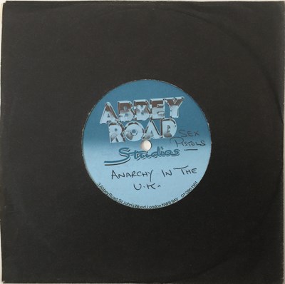 Lot 100 - SEX PISTOLS - ANARCHY IN THE UK 7" ACETATE (ABBEY ROAD SECOND PRESSING)