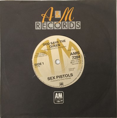 Lot 101 - SEX PISTOLS - GOD SAVE THE QUEEN 7" - ORIGINAL UK A&M COPY (AMS 7284)