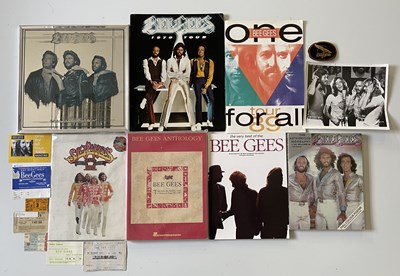 Lot 157 - BEE GEES MEMORABILIA INC TICKET STUBS.