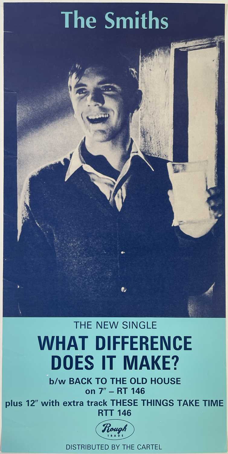 Lot 86 - THE SMITHS - ORIGINAL ROUGH TRADE PROMOTIONAL POSTER FOR 'WHAT DIFFERENCE DOES IT MAKE'.