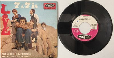 Lot 114 - LOVE - 7 AND 7 IS EP (ORIGINAL FRENCH COPY - DISQUES VOGUE - INT 18095)