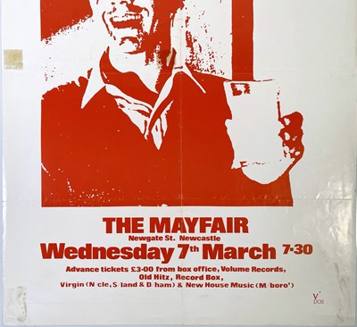 Lot 68 - THE SMITHS - ORIGINAL 1984 NEWCASTLE MAYFAIR CONCERT POSTER.