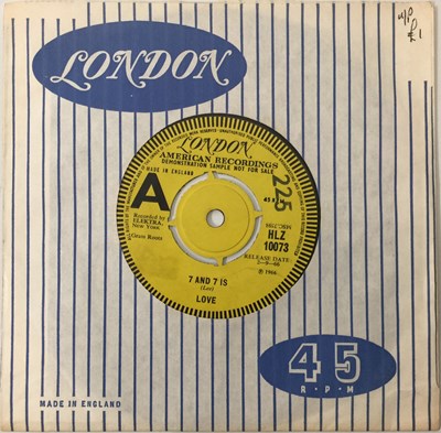 Lot 119 - LOVE - 7 AND 7 IS C/W No. FOURTEEN 7" (PROMO - LONDON HLZ 10073)