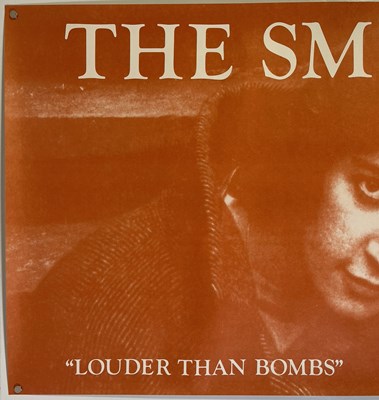 Lot 110 - THE SMITHS - ORIGINAL LOUDER THAN BOMBS US PROMO POSTER.