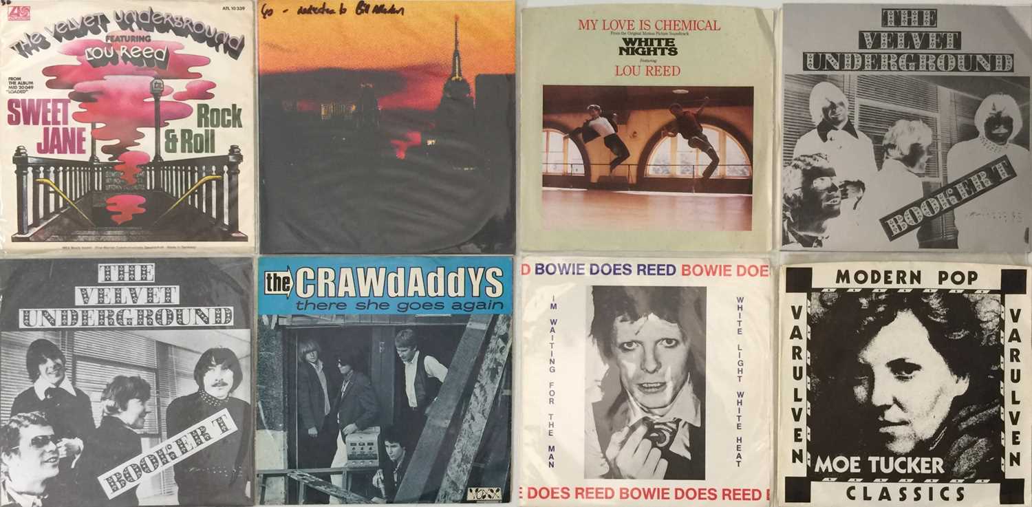 Lot 124 - THE VELVET UNDERGROUND / LOU REED / RELATED - 7" PACK