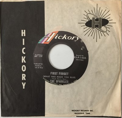 Lot 129 - THE SPARKLES - NO FRIEND OF MINE C/W FIRST FORGET 7" (HICKORY RECORDS 45-P-1443)