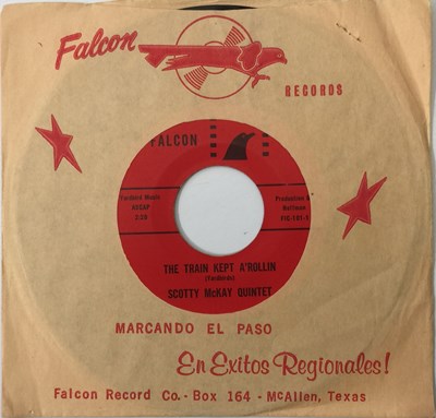 Lot 131 - SCOTTY McKAY QUINTET - THE TRAIN KEPT A'ROLLIN C/W THE THEME FROM THE BLACK CAT 7" (FALCON FIC-101)