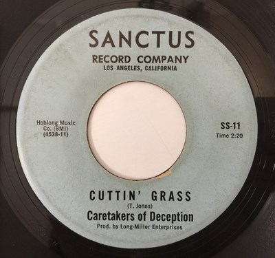 Lot 133 - CARETAKERS OF DECEPTION - CUTTIN' GRASS C/W X + Y = 13 7" (SANCTUS - SS-12)