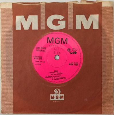 Lot 139 - THE FACTORY - PATH THROUGH THE FOREST C/W GONE 7" (DEMO - MGM 1444)