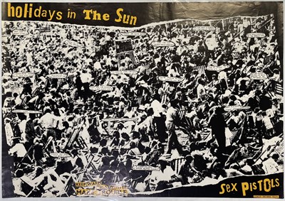 Lot 107 - THE SEX PISTOLS - HOLIDAYS IN THE SUN ORIGINAL POSTER.