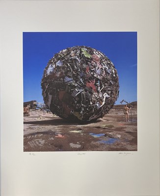 Lot 506 - ANTHRAX / STORM THORGERSON STOMP 442 SIGNED FINE ART PRINT.
