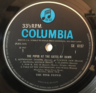 Lot 15 - PINK FLOYD - THE PIPER AT THE GATES OF DAWN LP (ORIGINAL UK MONO PRESSING - COLUMBIA SX 6157)