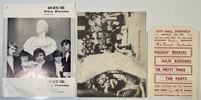 Lot 379 - PRETTY THINGS / THE POETS MEMORABILIA.