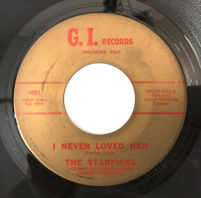 Lot 329 - THE STARFIRES - I NEVER LOVED HER/ LINDA 7" (US GARAGE - GI RECORDS - 4001)