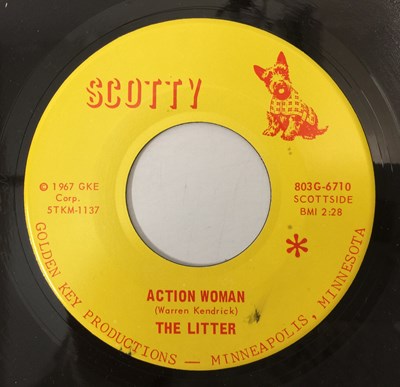 Lot 330 - THE LITTER - ACTION WOMAN/ LEGAL MATTER 7" (US GARAGE - SCOTTY - 803G-6710)