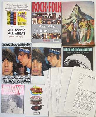 Lot 407 - THE ROLLING STONES - MEMORABILIA COLLECTION INC PROGRAMMES.