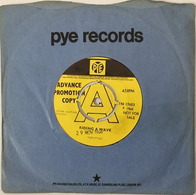 Lot 337 - TURNSTYLE - RIDING A WAVE/ TROT 7" (UK PROMO - PYE - 7N 17653)