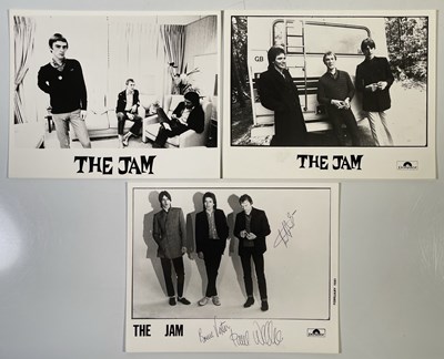 Lot 437 - THE JAM - SIGNED PROMOTIONAL PHOTO.