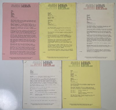 Lot 412 - THE ROLLING STONES - ORIGINAL C 1960S PRESS RELEASES.