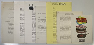 Lot 414 - THE ROLLING STONES - ORIGINAL C 1960S PRESS RELEASES.