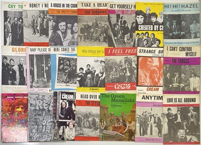 Lot 380 - THE PRETTY THINGS / THEM / CREAM ETC - ORIGINAL SHEET MUSIC.