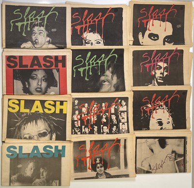 Lot 465 - PUNK MEMORABILIA - SLASH MAGAZINE - ISSUES 1-12.