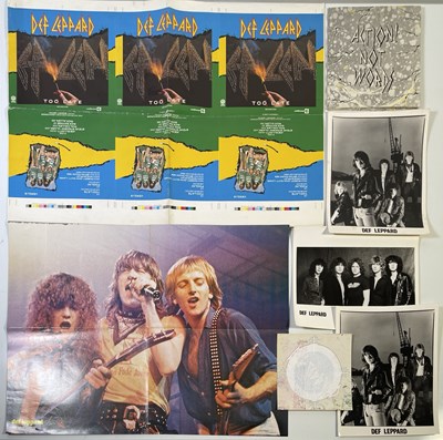 Lot 390 - DEF LEPPARD - PROMOTIONAL MEMORABILIA/ROCK OF AGES PROOF SLEEVE.