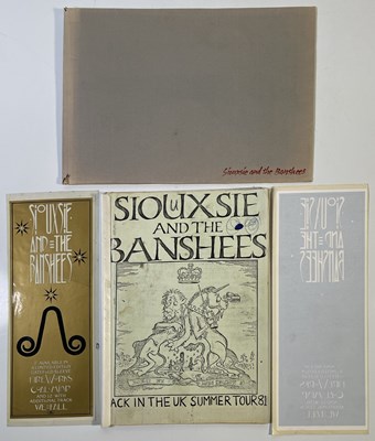Lot 467 - SIOUXSIE AND THE BANSHEES - 1981 TOUR ITINERARY / MEMORABILIA.
