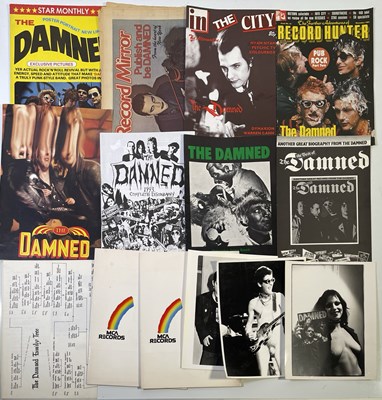 Lot 468 - PUNK MEMORABILIA - THE DAMNED - MEMORABILIA INC HANDBILLS ETC.