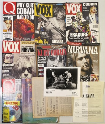 Lot 394 - NIRVANA - ORIGINAL GEFFEN PRESS RELEASE / PHOTO.