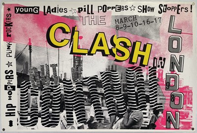 Lot 112 - THE CLASH - ORIGINAL 1984 'OUT OF CONTROL' POSTER.