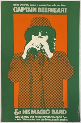 Lot 114 - CAPTAIN BEEFHEART - ORIGINAL 1973 LEEDS CONCERT POSTER.