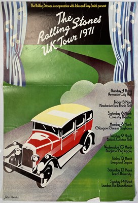 Lot 115 - THE ROLLING STONES - ORIGINAL JOHN PASCHE DESIGNED 1971 UK TOUR POSTER.