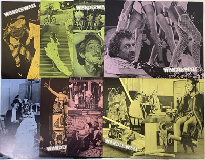 Lot 155 - THE BEATLES - GEORGE HARRISON - ORIGINAL SET OF 'WONDERWALL' (1968) LOBBY CARDS.