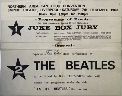 Lot 210 - THE BEATLES - ORIGINAL 1963 JUKE BOX JURY PROGRAMME.