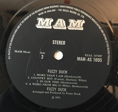 Lot 31 - FUZZY DUCK - FUZZY DUCK LP (ORIGINAL UK PRESSING - MAM-AS 1005)