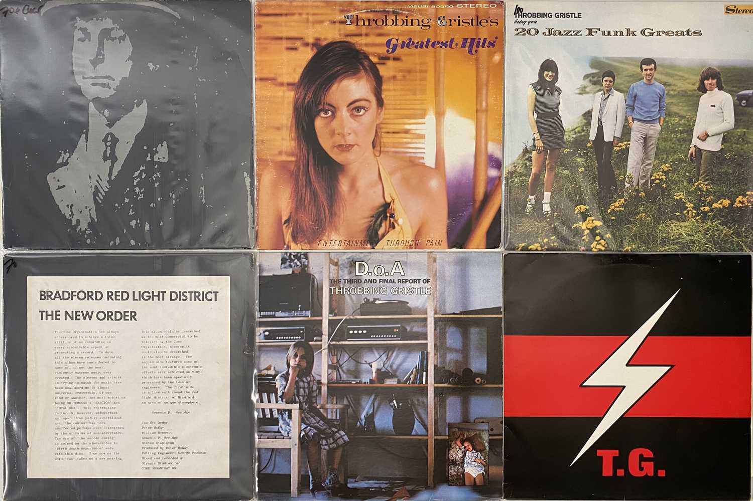 Lot 96 - THROBBING GRISTLE AND RELATED LP PACK