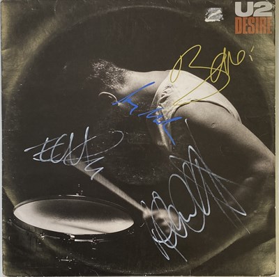 Lot 191 - U2 DESIRE FULLY SIGNED 12".