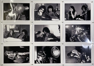 Lot 538 - PETER COOK - A FULL SET OF NINE SIGNED LIMITED EDITION PHOTOGRAPHS - THE RAMONES.
