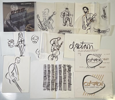Lot 416 - ERIC CLAPTON - DESIGN MATERIALS FOR PROGRAMMES/BOOKS INC GENESIS.