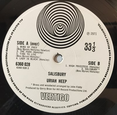 Lot 61 - URIAH HEEP - VERTIGO SWIRL LP RARITIES