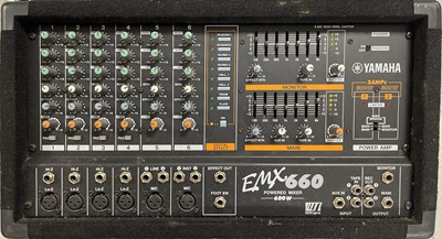 Lot 8 - YAMAHA AUDIO EQUIPMENT - DESK AND MIXER.