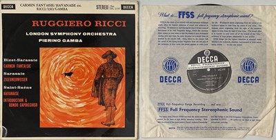 Lot 127 - RUGGIERO RICCI - CARMEN FANTASIE LP (DECCA ED1 PRESSING - SXL 2197)